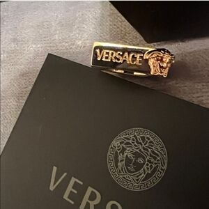 Versace ring size 9 European size (Approx a 4.5 USA Size) NWT